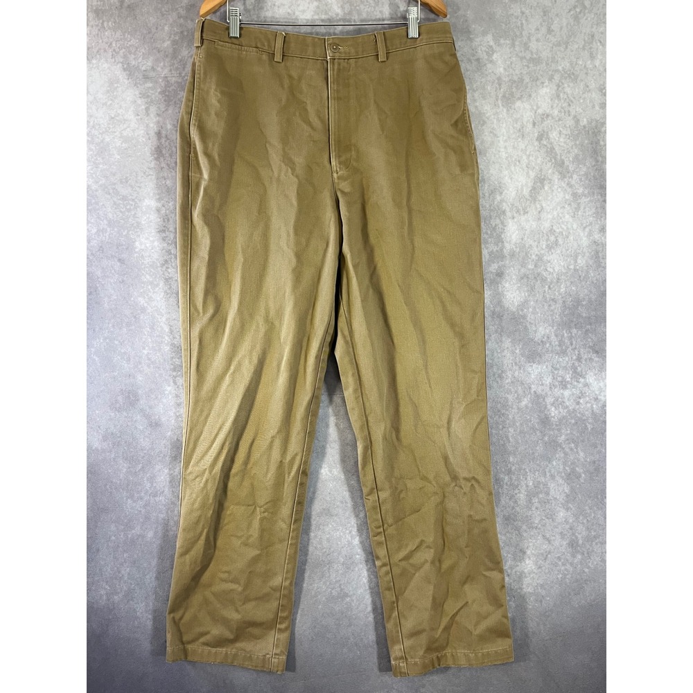 Cabela's Chino Pants Mens‎ 36x34 Tan Cotton Twill Straight Leg Workwear Rugged